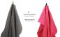Preview: Betz 8-tlg. Handtuch-Set DELUXE 100% Baumwolle 2 Badetücher 2 Duschtücher 2 Handtücher 2 Seiftücher Farbe anthrazit grau und fuchsia