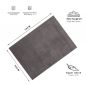 Preview: Betz Tapis de bain 100% Coton taille 50x70 cm qualité 950g/m² GOLD couleur gris anthracite