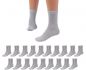 Preview: Betz Lot de 20 paires de chaussettes pour homme et femme coton sans couture gênante - classique - tailles: 35-50 couleurs noir blanc gris