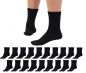 Preview: Betz Lot de 20 paires de chaussettes pour homme et femme coton sans couture gênante - classique - tailles: 35-50 couleurs noir blanc gris