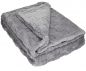 Preview: Betz Cuddle Blanket VENEDIG with chess board design size XXL 150x200 cm colours taupe, light grey and graphite