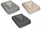 Preview: Betz Cuddle Blanket VENEDIG with chess board design size XXL 150x200 cm colours taupe, light grey and graphite
