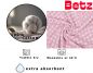 Preview: Betz 3 tlg. Kinderset HERZCHEN II  Kapuzenbadetuch Lätzchen Waschhandschuh Baumwolle weiß/rosa und weiß/blau
