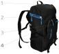 Preview: BETZ Rucksack Damen Herren Reise und Wanderrucksack  Sports II 4 Taschen Volumen 24 Liter