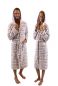 Preview: Betz Albornoz Bata Bata de sauna con capucha para mujeres y hombres VIENA de color gris