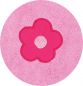 Preview: Betz Children Hooded Bath Towel Flower 100% Cotton Size: 80x80 cm Colour: Pink