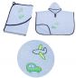 Preview: Betz Children Poncho Car and Plane 100% Cotton Colour: Blue Size: 68x54 cm