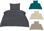 Preview: Betz Bettwäsche Seersucker  Garnitur Set in verschiedenen Größen und Farben aus 100 % Baumwolle mit Reißverschluss - Bügelfrei