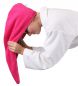 Preview: Betz 2er Set Turban Handtücher Haarturban Kopftuch 100% Baumwolle Frottier Farbe fuchsia