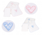 Preview: Betz Babyset CUORICINO 3 pz. asciugamano con cappuccio 85x85 cm 100% cotone 1 asciugamano da bagno per bambini 1 bavaglino 1 guanto da bagno Baby