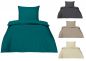 Preview: Betz Elegant Bettwäsche Garnitur Set in 2 Größen - 100 % Baumwolle - mit Reißverschluss - in verschiedenen Farben