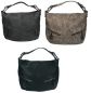 Preview: Damen Handtasche PARIS 4 Schultertasche Umhängetasche mit Reißverschluss und 2 Schulterriemen