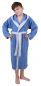 Preview: Betz bathrobe with hood LONDON 100% cotton for girls and boys twotone sizes 140-176
