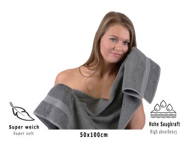 Betz Juego de 4 toallas PREMIUM 100% algodón 2 toallas de baño 2 toallas de lavabo