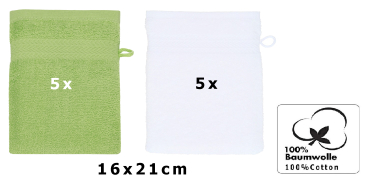 Pack De 10 Manoplas De Baño Premium – 100% Algodón, Tamaño 16x21 Cm, Colores Gris Antracita Y Turquesa