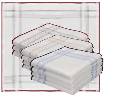 Betz 12 Piece Men Cloth Handkerchiefs Set 100% Cotton Leo 9