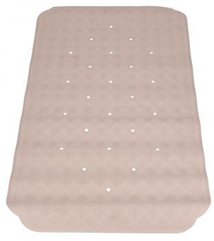 Betz Non-slip Natural Rubber Shower Tub Mat CAIRO with suction cups Colour: savannah sand in 40x40cm