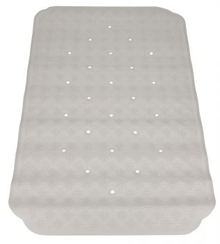 Betz Tapis de douche antidérapant en caoutchouc naturel CAIRO taille 40x70 cm couleur: gris