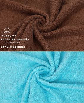 Rose De Bain Betz Lot De 10 Gants De Toilette Palermo 100% Coton Taille 16x21 Cm Couleur Rose Couleur Turquoise