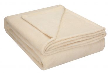 Betz Fleece Blanket ROMANIA Size 140x190 cm Colour: beige