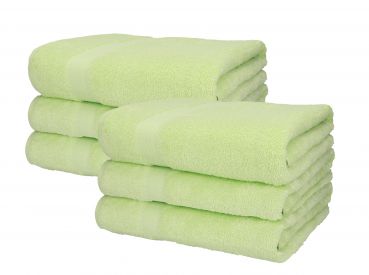Betz XXL 6 Piece  Bath Towel Set PALERMO 100% Cotton Size 100x200 cm colour green