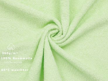 Betz 20 Piece Wash Mitt Set PALERMO 100% Cotton  Size: 16 x 21 cm  colour green