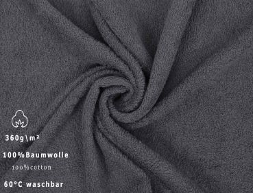 Betz PALERMO Waschhandschuhe 20er SET - Frottee Waschlappen - aus 100% Baumwolle – 16 cm x 21 cm – Farbe Anthrazit