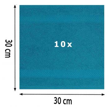 Betz paquete de 10 toallas faciales PALERMO tamaño 30x30cm 100% algodón