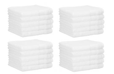 Betz 20 asciugamani per ospiti Palermo 100 % cotone misure 30 x 50 cm  colore bianco