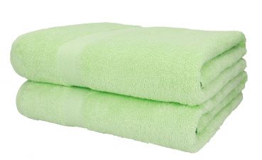 Lot de 2 serviettes Palermo taille 70 x 140 cm couleur vert de Betz