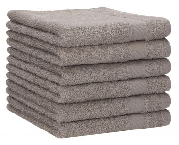 Betz 6 pieces shower towels set PALERMO size 70x140 cm 100% cotton colour stone