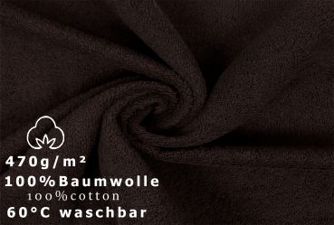 Betz 3-tlg. XXL Saunatuch Set PREMIUM 100%Baumwolle 1 Saunatuch 2 Handtücher Farbe dunkelbraun