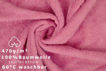 Betz 3-tlg. XXL Saunatuch Set PREMIUM 100%Baumwolle 1 Saunahandtuch 2 Handtücher Farbe altrosa