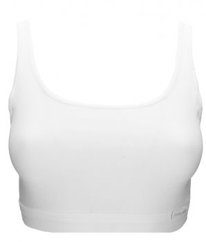 DamenTrägerbustier Sport Edition BH Fitness Unterwäsche 100% BIO Baumwolle von SPEIDEL Farbe weiß Größen 38 - 46