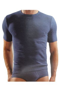 Kurzarm Unterhemd T-Shirt für Herren Farbe dunkelblau Größen 5 - 8