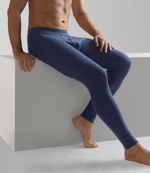 Calzoncillos Pantalones termicos 3/4 para hombre con costillas finas color:  blanco tallas: 5 - 9 de