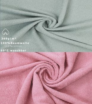 Betz 2 pièces Maxi serviettes de douche XXL drap de bain taille 100x150cm BERLIN jade-lotus