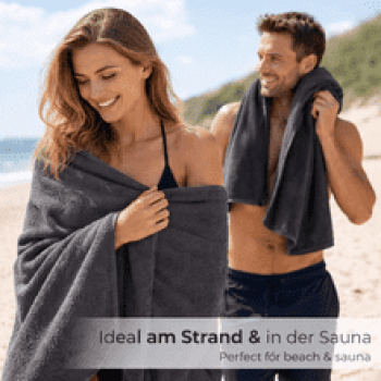 Preview: Betz Badetuch XXL 100x200 cm – Saunatuch & Strandtuch aus 100% Baumwolle 360g/m² – Serie Berlin