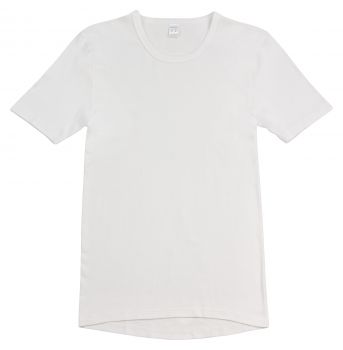 Camiseta interior con mangas cortas para hombres color blanco tallas 5-8 de AMMANN