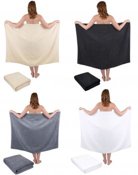 Betz 2 piece bath towels sauna towel set XXL DRESDEN 100% cotton size 100cmx140cm