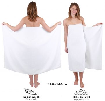 Betz Toalla de baño sauna XXL DRESDEN 100% algodón diferentes tamaños blanco