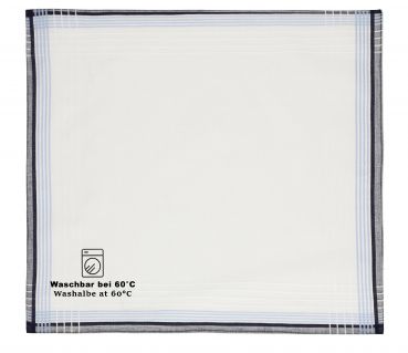 Betz Men Cloth Handkerchief Set Leo 5 Dessin 1 100% Cotton Size 40x40 cm