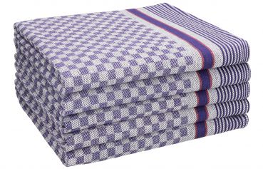 Betz tea towels half-linen Jacquard MCT-13 measuring 50 x 70 cm tea towel work hand towel kitchen towel blue and gray