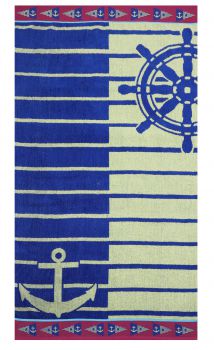 Betz Toalla de Playa de Terciopelo Toalla de ba/ño XXL 100/% algod/ón tama/ño 75x150 cm dise/ño Surf de Color Azul-Rosa