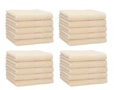 Betz 20 toallas de tocador PREMIUM 100% algodón 30x50 cm color beige