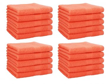 Betz 20 toallas de tocador PREMIUM 100% algodón 30x50 cm color naranja sanguineo