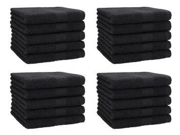 Betz 20 toallas de tocador PREMIUM 100% algodón 30x50 cm color grafito