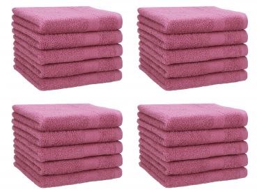 Betz 20 toallas de tocador PREMIUM 100% algodón 30x50 cm color rojo baya