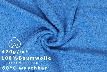 Betz 20 toallas de tocador PREMIUM 100% algodón 30x50 cm color azul claro