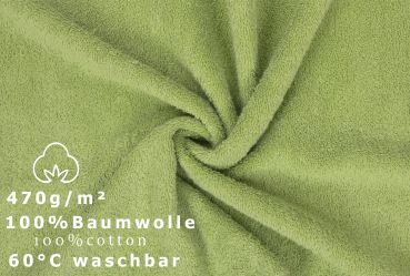 Betz 20 Piece Guest Towels PREMIUM 100% Cotton 30x50 cm colour avocado green